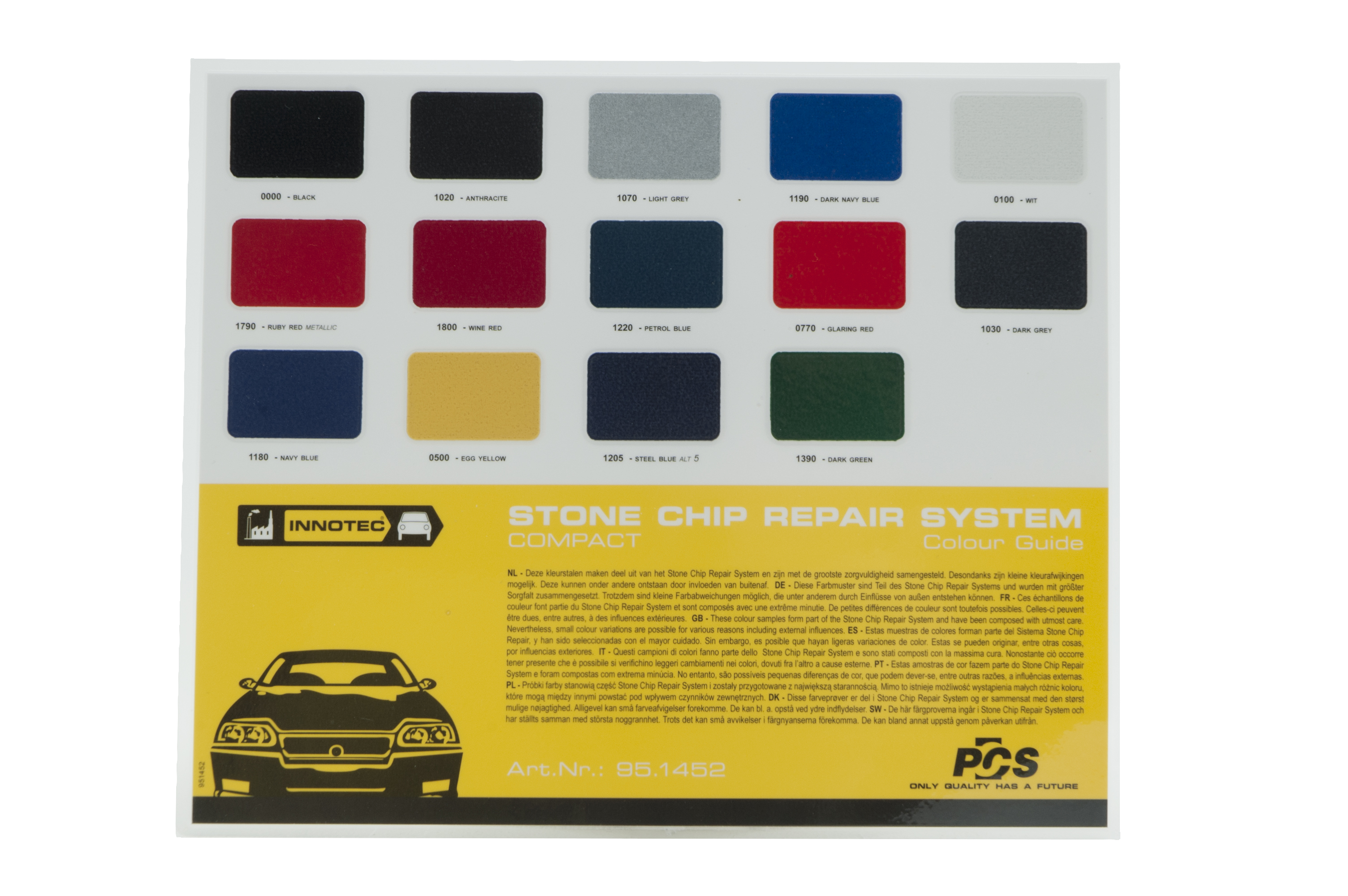 Vehicle Color Code Chart